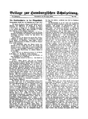 Die Selektenschulen in der Bürgerschaft : Stenographischer Bericht über die Verhandlung am 8. Juni 1904 ; Beilage zur Hamburgischen Schulzeitung