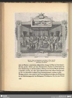 Plakat des Kaffeehauses in der Krone zu Ulm.
