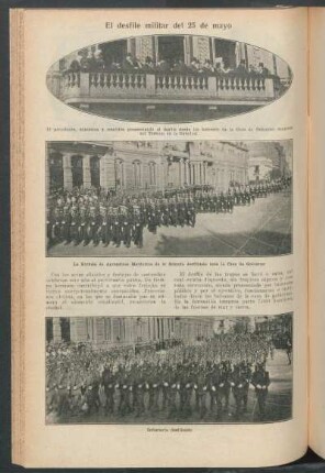 El desfile militar del 25 de mayo