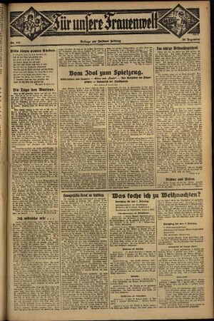 Zweite Ausgabe vom Donnerstag, den 20. Dezember 1934.
