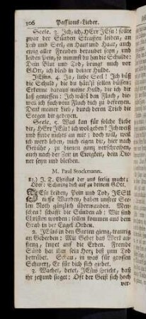 106-119, Jesu Leiden, Pein und Tod...