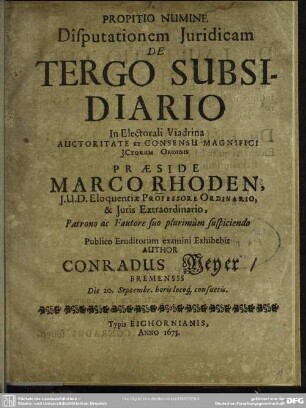 De tergo subsidiario