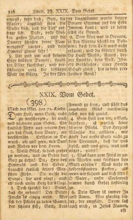 XXIX. Vom Gebet