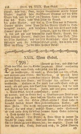 XXIX. Vom Gebet