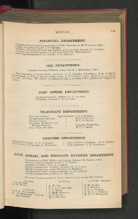 Telegraph Department.