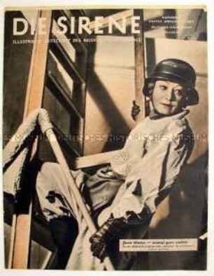 Wochenzeitschrift des Reichsluftschutzbundes "Die Sirene" u.a. über "Künstler im Luftschutz"