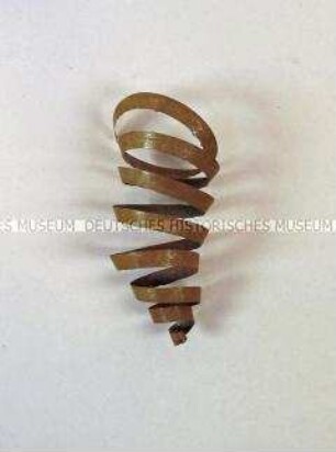 Christbaumschmuck: Eisenschrott (Spirale)