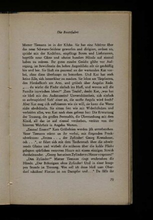 Die Bootsfahrt