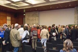 Vortragssaal nach der Buchpräsentation