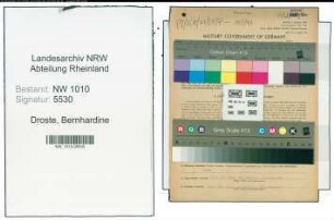 Entnazifizierung Bernhardine Droste , geb. 16.05.1897 (Studienraetin)