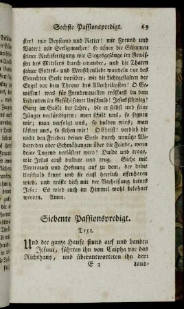Siebente Passionspredigt.