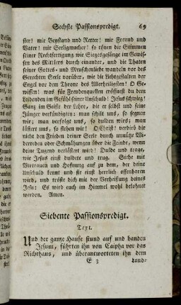 Siebente Passionspredigt.