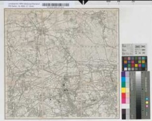 [Topographische Karte 1 : 25.000 (Meßtischblätter): Nördliche Rheinprovinz und angrenzende Gebiete]. 2503, [4408] Gelsenkirchen 51°30' - 24°40' F. Hauptvertrieb d. Karten de. Kgl. Landesaufnahme. R. Eisenschmidt, Verlagsbuchhandlung. Berlin NW., Dorotheenstr. 70a. Im deutschen Offiziersverein