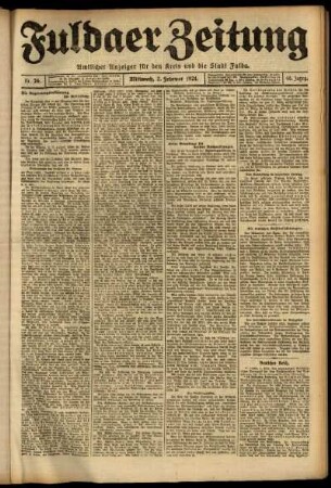 Ausgabe vom Mittwoch, den 02. Februar 1921.