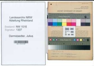 Entnazifizierung Julius Darmstaedter , geb. 30.06.1900 (Schlossermeister)