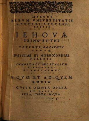 Selectissimarum orationum et consultationum de Bello Turcico variorum et diversorum auctorum volumina quatuor. 1
