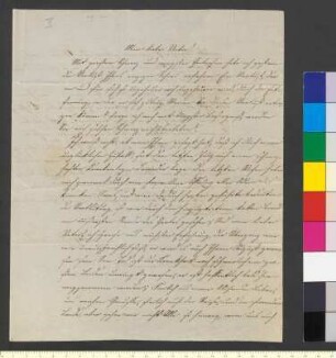 Brief von Jacobi, Auguste an Goethe, Johann Wolfgang von