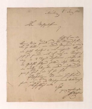 Brief von Friedrich Campe an Joseph Heller