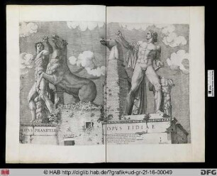 Die Rossebändiger vom Quirinal (Vorderansicht)