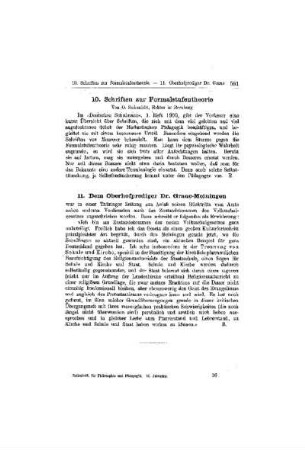 Schriften zur Formalstufentheorie