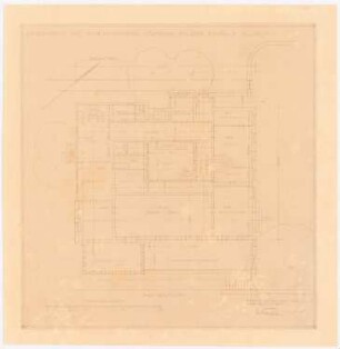 Garten Fraenkel, Berlin-Kladow: Grundriss Erdgeschoss, 1:100