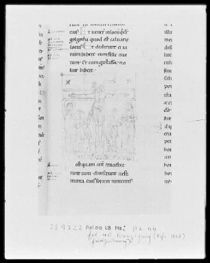 Evangeliar — Kreuzigung Christi, Folio 40recto