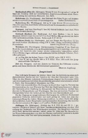 Fundberichte