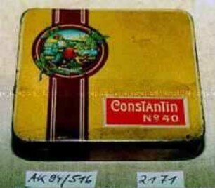Blechdose für 20 Stück Zigaretten "ConsTanTin No. 40"