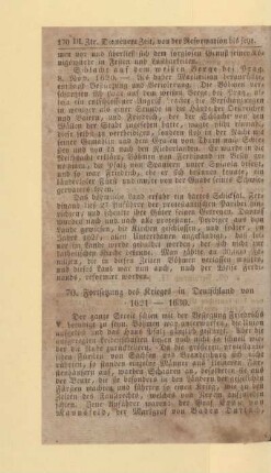 Fortsetzung des Krieges in Deutschland von 1621 - 1630
