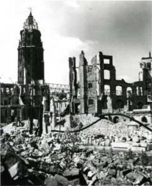 Trümmerlandschaft, Dresden