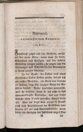 Vatermord, veranlasset vom Konvente