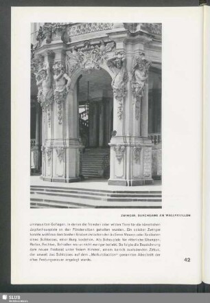 Zwinger. Durchgang am Wallpavillon