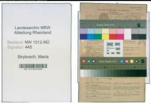 Entnazifizierung Maria Strybosch , geb. 25.08.1901 (Verw.Gehilfin)
