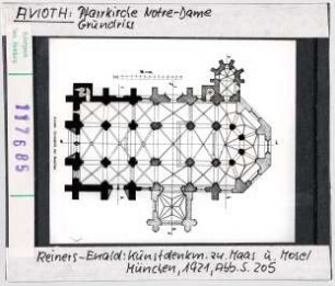 Avioth: Pfarrkirche Notre-Dame, Grundriss