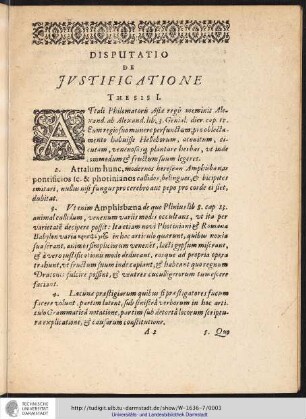 Disputatio de Iustificatione