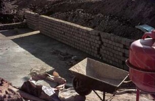 Baustelle eines Bungalows