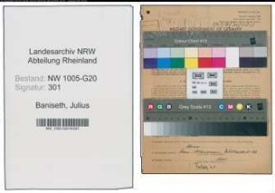 Entnazifizierung Julius Baniseth , geb. 30.08.1901 (Tischler)