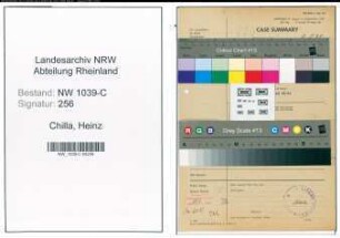 Entnazifizierung Heinz Chilla , geb. 00.00.0000 (Polizist)