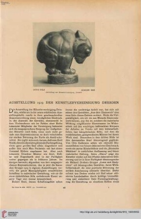 35: Ausstellung 1919 der Künstlervereinigung Dresden