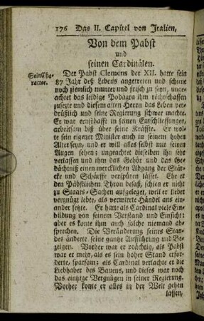 Von dem Pabst und seinen Cardinälen.