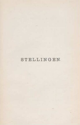 Stellingen