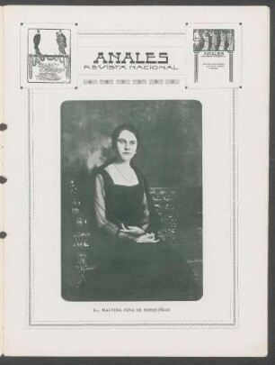 [Fotografía de] Sra. Malvina Pena de Herquiñigo