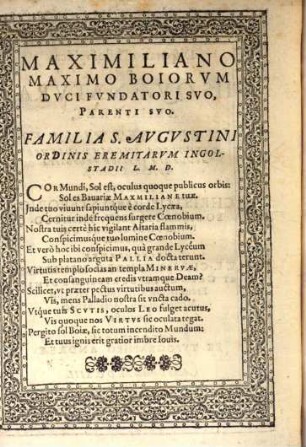 Disputatio Philosophica, De iis quae natura abhorret