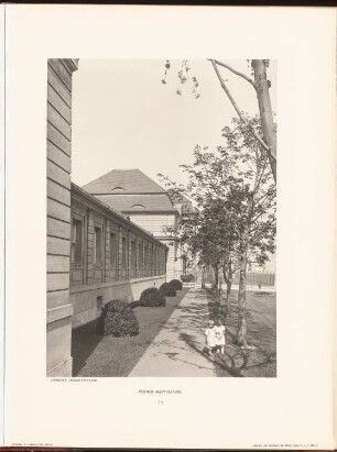 Rudolf Virchow-Krankenhaus, Berlin: Ansicht Hauptgebäude (aus: Neubauten der Stadt Berlin, Bd. VI, 1907)