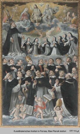 Verehrung der Dreifaltigkeit durch Dominikaner