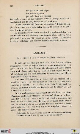Anhang I. Das Tagelied in den fremden Literaturen