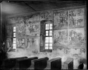 Obergrombach Burgkapelle Sankt Martin Südwand Wandmalerei