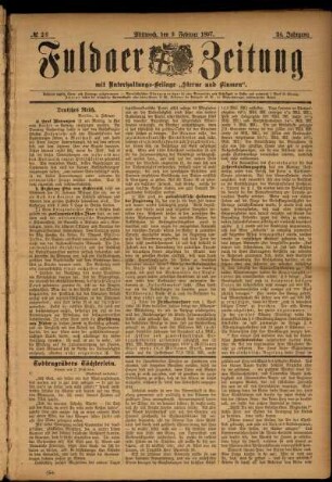 Ausgabe vom Mittwoch, den 03. Februar 1897.