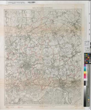 Bochum (Landkreis) Übersichtskarte 1920 1 : 25 000 1920 (1925) 71 x 89 Druck: Preußische Landesaufnahme Regierung Arnsberg Nr. 17738