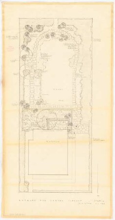 Garten Albracht, Stralsund: Gartenplan 1:100